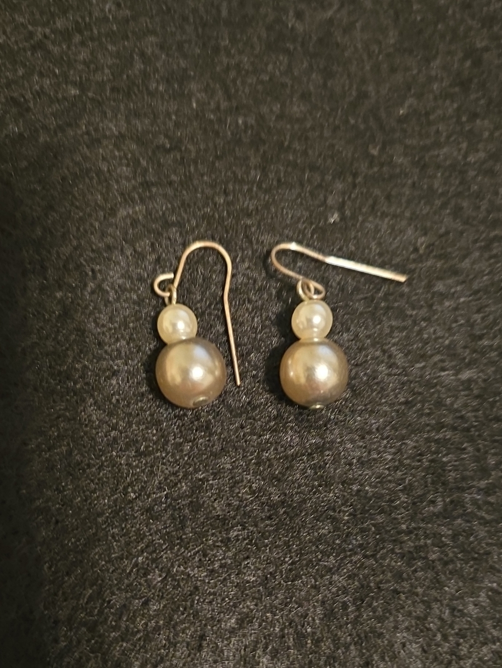 Elegant Silver and White Pearl Drop Earrings - Women Jewelry